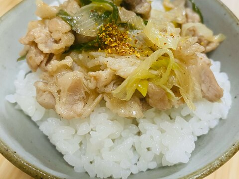 リピ間違いなし！豚バラネギ丼